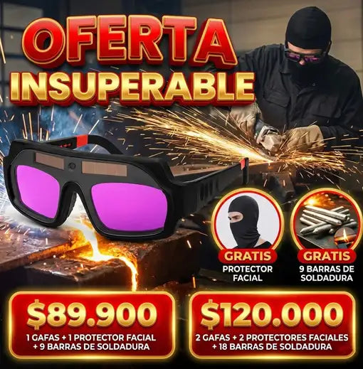 Gafas para soldadura + protector facial 🕶️💥