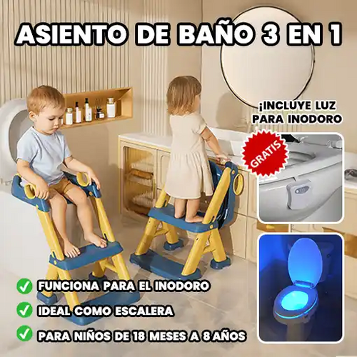 Asiento baño 3 en 1