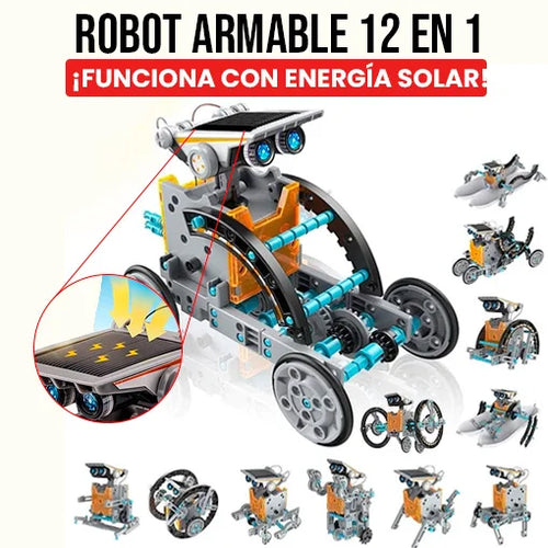 Robot armable solar 12 en 1 🤖🤩