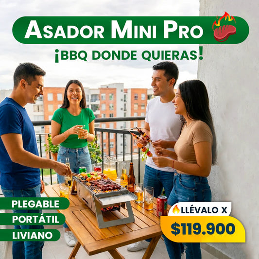 MINI ASADOR PRO 🥩🔥 ¡Haz asados donde quieras!