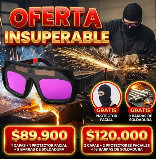 Gafas para soldadura + protector facial 🕶️💥