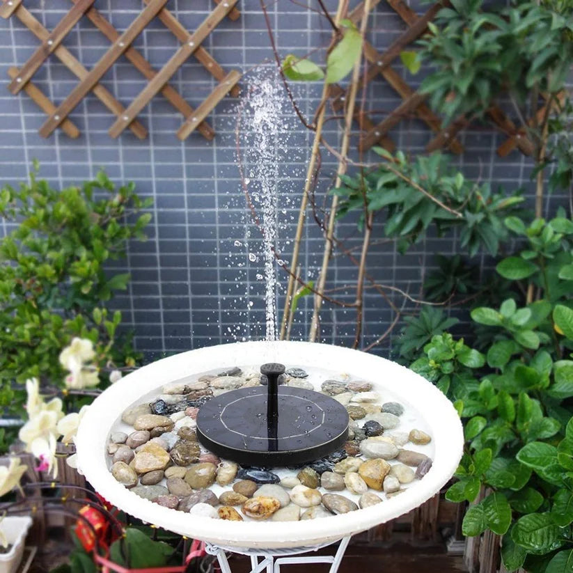Fuente de agua solar flotante