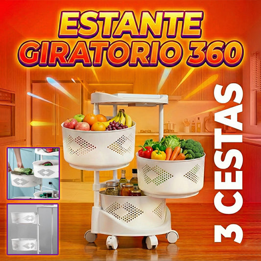 ESTANTE GIRATORIO 🤩😍 ¡Optimiza tus espacios y olvídate del desorden!