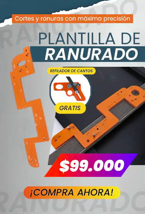 PLANTILLA DE RANURADO + REFILADOR DE CANTO GRATIS🎁✨