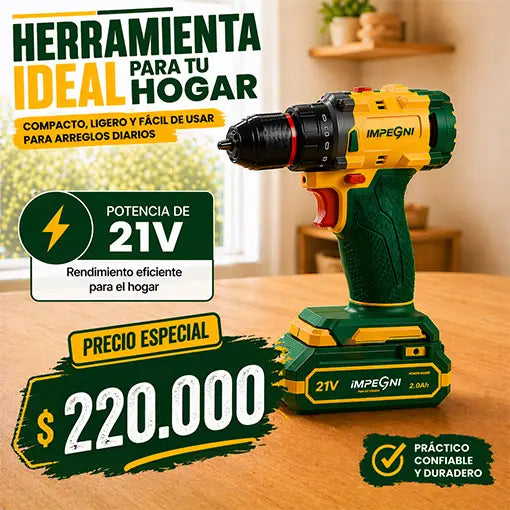 Taladro 21V MultiTrabajo Impegni👷🪵