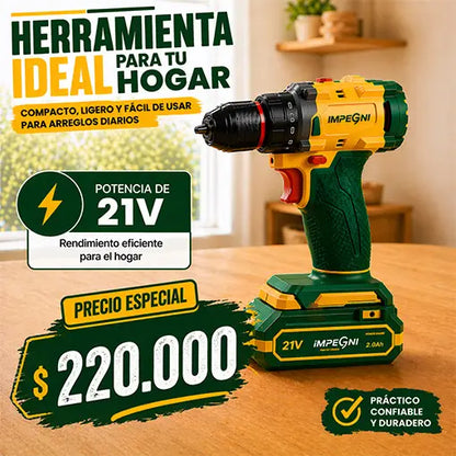 Taladro 21V MultiTrabajo Impegni👷🪵