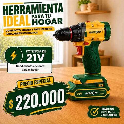 Taladro 21V MultiTrabajo Impegni👷🪵