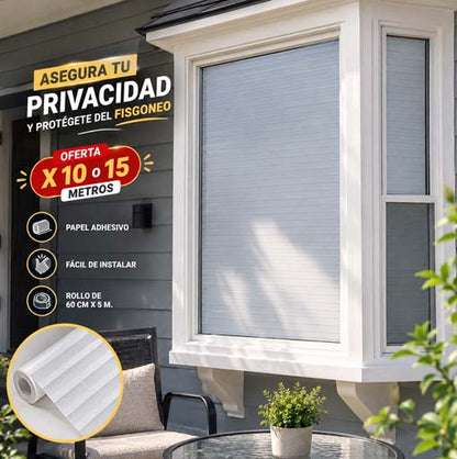 ADHESIVO PARA PRIVACIDAD VENTANA 😱🤩¡LLEVA 10 O 15 METROS!