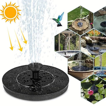 Fuente de agua solar flotante